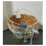 White Metal Hanging Baskets