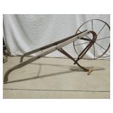 Primitive Single-Wheel Garden Plow