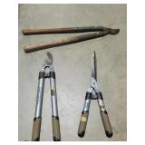 Two Pair of Loppers & One Pair of Shears