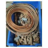 Mixed Lot of Copper T Fittings & Tubing