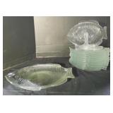 Fish-Shaped Glass Plates