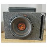 Memphis Audio Loaded Subwoofer with Amplifier