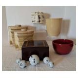 Vanity Box, Utensil Crock & More