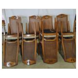 Matching Vintage Oak Dinning Chairs