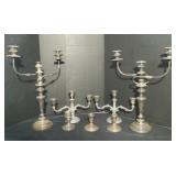 Vintage Silver-plated Candelabra & More