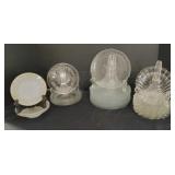 Assortment of Clear Glass Pieces & More
