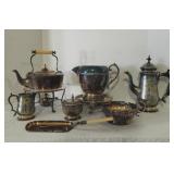 Assorted Silver-Plated Teaware