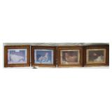 Framed Country Chicken & Rooster Prints