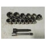 Assorted 3/4' Drive Sockets