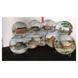 Franciscan Vanishing American Barn Plates