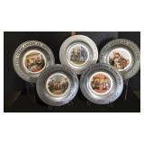 The Great American Revolution Pewter Plates