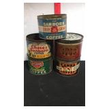 Vintage Coffee Tins