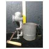 Meat Grinder & Flour Sifter