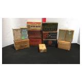 Vintage Match and Tea Boxes