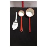 Vintage Enamel Coated Utensils