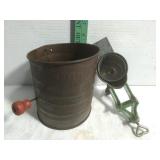Vintage Sifter & Ice Grater