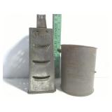 Vintage Sifter & Cheese Grater