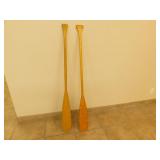 2 Wooden Paddles - 60' Long 2 Wooden Paddles - 60' Long