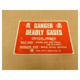 Deadly Gases metal sign Deadly Gases metal sign