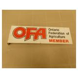 OFA metal sign - 5 x 16 OFA metal sign - 5 x 16