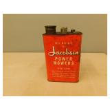Jacobsen Antique metal gasoline tin Jacobsen Antique metal gasoline tin