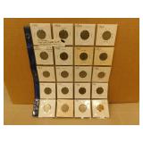 20 collectible nickles - various years 20 collectible nickles - various years