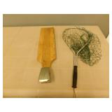 Fishing net/ cleaning board Fishing net/ cleaning board