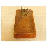 J Sutherland antique wooden clipboard J Sutherland antique wooden clipboard