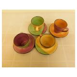 Colourful coffee cup set Colourful coffee cup set