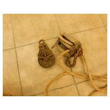 Antique rope and pulleys Antique rope and pulleys