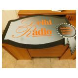 Delhi Radio Plastic Advertising Sign - 48 x 38 Delhi Radio Plastic Advertising Sign - 48 x 38