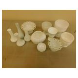 12 pieces Collectible Milk Glass 12 pieces Collectible Milk Glass