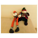 2 Christmas Statues - Frosty / Santa 2 Christmas Statues - Frosty / Santa