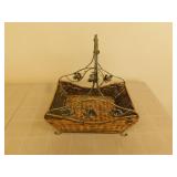 Small Decorative Wicker Basket - 16 x 10 x 6 Small Decorative Wicker Basket - 16 x 10 x 6
