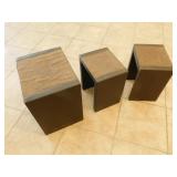 3 Decorative End Tables 3 Decorative End Tables