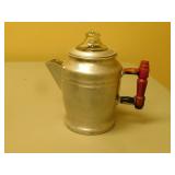 Vintage Tin Coffee Pot Vintage Tin Coffee Pot