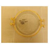 1940's Jeanette Glass Co National Pattern Tray 1940's Jeanette Glass Co National Pattern Tray