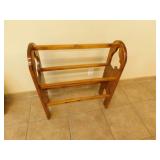 Decorative Wooden Dog Quilt Rack - 12 x 31 x 34 Decorative Wooden Dog Quilt Rack - 12 x 31 x 34