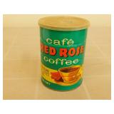 Vintage Red Rose Coffee Tin Vintage Red Rose Coffee Tin