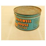 Vintage 1940's Maxwell House Coffee Tin Vintage 1940's Maxwell House Coffee Tin