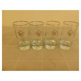 4 - TML glasses with gold / silver rim and emblem 4 - TML glasses with gold / silver rim and emblem