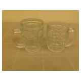 2 - Glass Beer Mugs 2 - Glass Beer Mugs