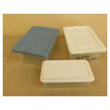 3 Storage Containers - Various Sizes 3 Storage Containers - Various Sizes