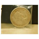 1957 Canadian Silver 25 Cent Coin