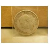1951 Canadian Silver 25 Cent Coin