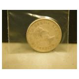 1958 Canadian Silver 25 Cent Coin