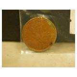 1918 Canadian Large Cent Coin