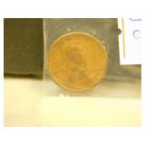 1912 S  US Wheat One Cent Coin