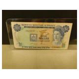 1978 Bermuda 1 Dollar Banknote