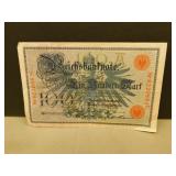 1905 German 100 Mark Banknote